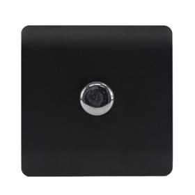 Matt Black Wiring Accessories Trendi Decorative Screwless